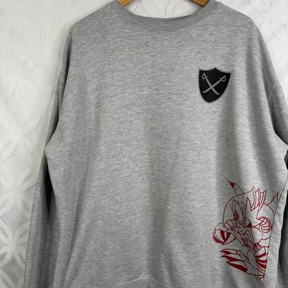 The Hundreds Yugioh Toon Dragon Crewneck Sweatshirt Unisex Size 2X - Picture 4 of 10